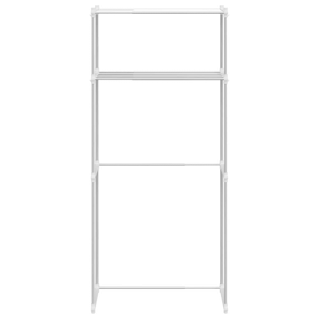 Washing Machine Shelf Manual White 63 x 27 x 136 cm Aluminium